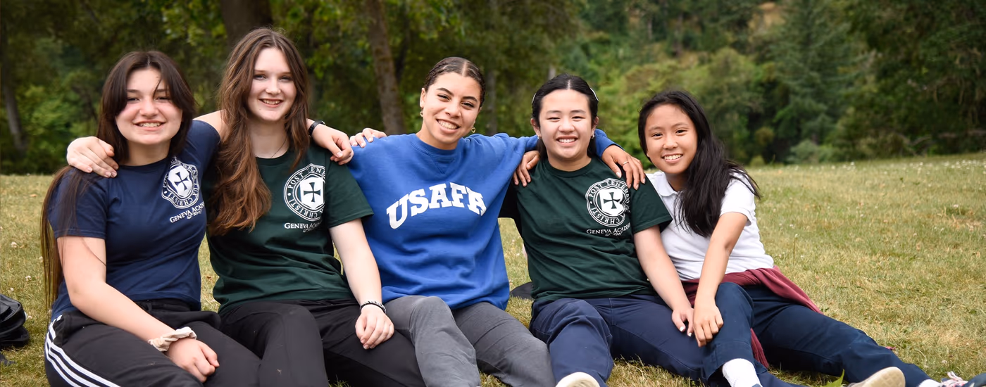 Geneva Academy students at a classical Christian school in Roseburg, Oregon
